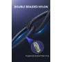 DrPhone MDD Series Lightning Oplaadkabel 2.4A – Oplaadsnoer - 90 graden Haaks Nylon Gevlochten Kabel & Data syncronisatie - 0.5M