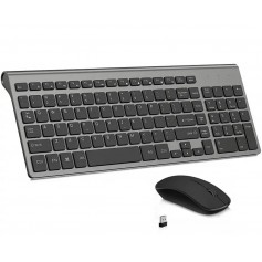 ElementKey V12 Draadloze Toetsenbord + Muis Set – 1600DPI - Compact - 2.4G – Ultradun – Ergonomisch – Multimediasneltoetsen