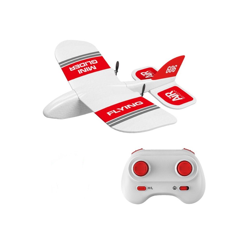 LUXWALLET SkyShow Mini – 2.4GHz RC Vliegtuig Drone – Crashbestendig – Waterbestendige Drone Met Batterijen – Rood/Wit