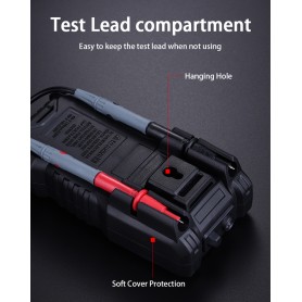 DrPhone SM2 Digitale Multimeter - Digitale display & Achtergrondverlichting – AC/DC 600V - Zwart