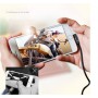 DrPhone D9 Type-C USB-C Dubbele 90° Haakse Nylon Gevlochten 2.4A kabel – 1 Meter -Datasynchronisatie & Snel opladen – Zwart