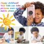 DrPhone PiXEL6 - 2.4 Inch LCD scherm - Kinder Camera – 180 Graden Flip Lens + Statief - Digitale Foto/Video Camera - Blauw/Geel