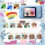DrPhone PiXEL6 - 2.4 Inch LCD scherm - Kinder Camera – 180 Graden Flip Lens + Statief - Digitale Foto/Video Camera - Blauw/Geel