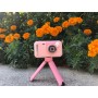 DrPhone PiXEL6 - 2.4 Inch LCD scherm - Kinder Camera – 180 Graden Flip Lens + Statief - Digitale Foto/Video Camera - Roze