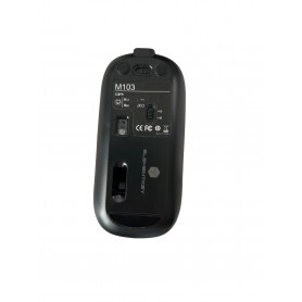 ELEMENTKEY MIX6 – Draadloze 2 in 1 Muis - Bluetooth 5.0 + 2.4Ghz USB – Optische / Stille Muis - 1600DPI – Zwart