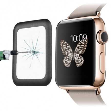 0.2mm 8-9H Surface Hardness Metal Full-covered Tempered Glass for Apple Watch 42mm Zwart 0.2mm 8-9H Surface Hardness Metal Full-covered Tempered Glass for Apple Watch 42mm Zwart