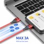 DrPhone USLION 2 Meter - Magnetische Gevlochten 3A Lightning Kabel - Oplaadkabel - Qualcomm 3.0 – Data + Oplaad - Zwart