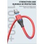 DrPhone USLION 2 Meter - Magnetische Gevlochten 3A Lightning Kabel - Oplaadkabel - Qualcomm 3.0 – Data + Oplaad - Zwart