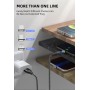 DrPhone USLION 2 Meter - Magnetische Gevlochten 3A Lightning Kabel - Oplaadkabel - Qualcomm 3.0 – Data + Oplaad - Zwart