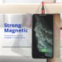 DrPhone USLION 2 Meter - Magnetische Gevlochten 3A Lightning Kabel - Oplaadkabel - Qualcomm 3.0 – Data + Oplaad - Zwart