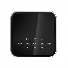 DrPhone BX4 Bluetooth 5.2 Zender Ontvanger TX/RX - Qualcomm aptX-Adaptive HD – Dubbele verbinding - Draadloze Audio Adapter