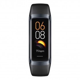 DrPhone ActiFit - 1.1'' AMOLED Scherm - Extra Lichte Activiteiten Tracker - Horloge met 25 Sportmodi - Zwart