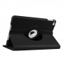 DrPhone Draaibare 360° PU Lederen Cover iPad Mini 4/5 Zwart