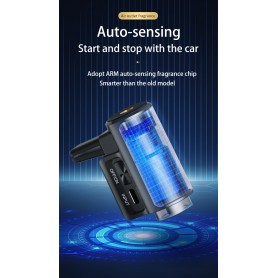 DrPhone EvoMist DriveScent - Elektrische Luchtverspreider - Aroma Geurverspreider - Luxe Humidifer Voor Auto + 3 x 10ML Geuren