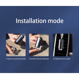 DrPhone EvoMist DriveScent - Elektrische Luchtverspreider - Aroma Geurverspreider - Luxe Humidifer Voor Auto + 3 x 10ML Geuren