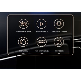 DrPhone EvoMist DriveScent - Elektrische Luchtverspreider - Aroma Geurverspreider - Luxe Humidifer Voor Auto + 3 x 10ML Geuren