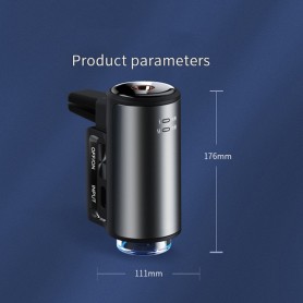 DrPhone EvoMist DriveScent - Elektrische Luchtverspreider - Aroma Geurverspreider - Luxe Humidifer Voor Auto + 3 x 10ML Geuren