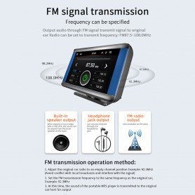 DrPhone  CarPlayStream ProTouch - MP5 Speler - Mirrorlink - CarPlay IOS / Android Auto - Bluetooth FM - Micro SD / USB / USB-C