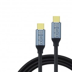 DrPhone PowerLink ProCharge 3000XC - USB-C naar USB-C Kabel – Opladen En Gegevensoverdracht – USB-C 3.2 – 0,5 Meter