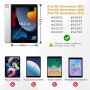 DrPhone TPUC3 TPU Siliconen Case – Rubberen Hoes – Geschikt voor iPad 9 2021 10.2 - Glanzend Zwart