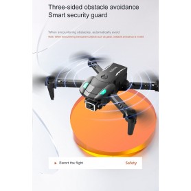 LUXWALLET AeroGlide Ultra - Drone Met Driezijdige Obstakel Ontwijking - Twee Camera’s - Richtingspunt Vluchtmodus – Zwart