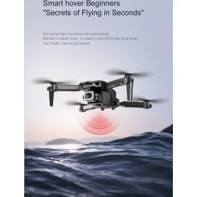 LUXWALLET AeroGlide Ultra - Drone Met Driezijdige Obstakel Ontwijking - Twee Camera’s - Richtingspunt Vluchtmodus – Zwart