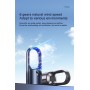 DrPhone Ryze Lite Bladloze Ventilator – Bureau Ventilator – Ventilator Met Display – Veilig Voor de kinderen - Zwart