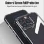 DrPhone ClearGuard – Transparante Telefoon Hoesje – Schokbestendige hoesje – Geschikt Voor IPhone 15 – Transparant/Grijs