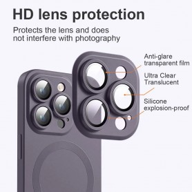DrPhone LuxuryShield – Siliconen Telefoonhoes – All-Round Bescherming – Geschikt Voor iPhone 15 - Zwart