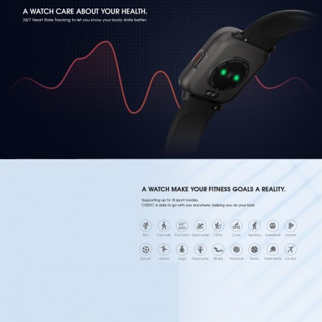 Dipos 2x Pellicola Protettiva Opaca Antiriflesso Per Kalinco CS201C Smartwatch - Vetro Rinforzato 9H Antiurto Made In Germany - 2