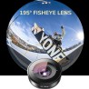 DrPhone APX12 Super Fisheye-lens 195 graden – Cameralens – Fotografielens - HD Smartphone- Zwart