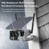 DrPhone SolarSentinel – 2.4 GHz Solar Camera - 4K UHD - 8MP 3840X2160p – 4X Optische Zoom – Pan / Tilt – Zonne Energie