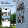 DrPhone SolarGuard – 4G Solar Camera – 3MP Camera – Zonnepaneel Camera - Pan / Tilt - Zonne Energie – 2 Weg Audio - Zwart