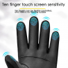 DrPhone H-Range3 Touchscreen Warme Handschoenen - Waterdicht - Winddicht - Anti-Slip - Maat M – 10 vinger touchscreen - Zwart